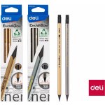 Deli HB s gumou trojhranná Silver/Gold EC018-HB – Zboží Živě