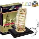 CubicFun 3D puzzle svítící Šikmá věž v Pise 15 ks – Zboží Dáma