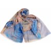 Šátek šátek šála batikovaná 2 modrá