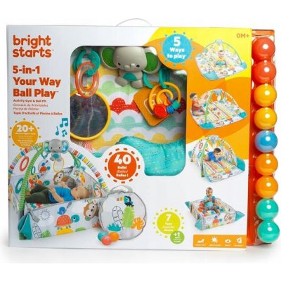 BRIGHT STARTS Deka na hraní 5v1 Your Way Ball Play Totally Tropical – Hledejceny.cz