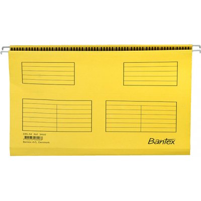 Bantex, Závěsná kapsa pro kartotéku, A4 Barva: Žlutá