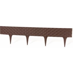 Gardenplast Zahradní palisáda Rattan Palisade 9,5 cm / 0,8 m hnědá 1 ks