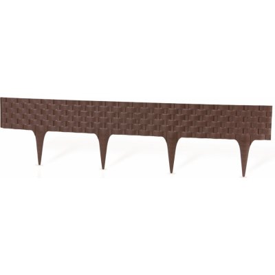 Gardenplast Zahradní palisáda Rattan Palisade 9,5 cm / 0,8 m hnědá 1 ks