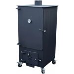 Kalme Udírna s topeništěm na dřevo 135L s kolečky – Zboží Mobilmania