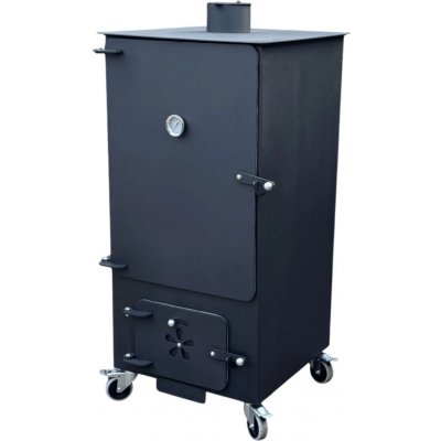 Kalme Udírna s topeništěm na dřevo 135L s kolečky – Zboží Mobilmania