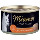 Miamor Cat Filet tuňák & křepel. vejce želé100 g