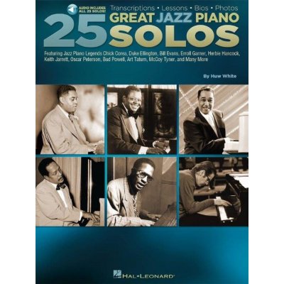 25 Great Jazz Piano Solos noty na klavír+audio – Zboží Mobilmania