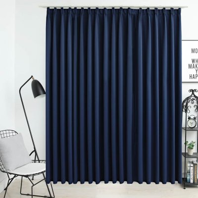 vidaXL Zatemňovací závěs s háčky modrý 290 x 245 cm – Hledejceny.cz
