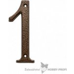 Číslo domu 1 kovové hnedé 120mm 1475 – HobbyKompas.cz