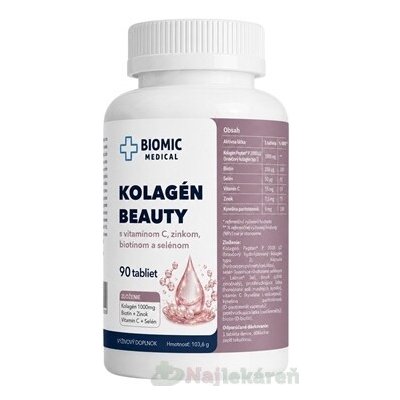 BIOMIC Kolagen Beauty 90 tablet – Hledejceny.cz
