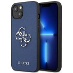 Pouzdro Guess iPhone 13 mini hardcase Saffiano 4G Metal Logo modré – Hledejceny.cz