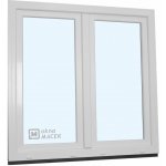 KNIPPING Plastové okno - 70 AD, 1200x1200 mm, O+OS klapačka, bílá – Hledejceny.cz