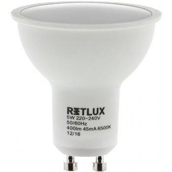 Retlux RLL 257 GU10 žárovka LED 5W studená bílá