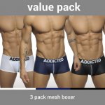 Addicted AD477P Mesh Boxer push Up boxerky 3Pack – Zboží Dáma