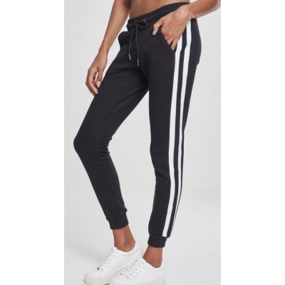 Urban Classics Ladies College Contrast Sweatpants black/white/black – Zboží Dáma