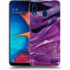 Pouzdro a kryt na mobilní telefon Samsung Pouzdro Picasee silikonové Samsung Galaxy A20e A202F - Purple glitter čiré