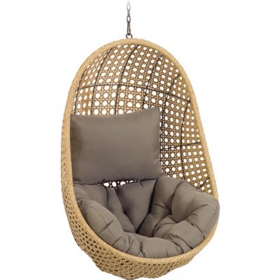 Kave Home Přírodní závěsné křeslo z umělého ratanu LaForma Cira – Zboží Dáma