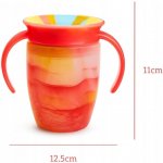 Munchkin Juniorský netekoucí hrneček 360°s oušky růžový 207 ml – Zboží Dáma