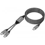 PremiumCord ku31pow02 USB-C Inteligentní rychlo nabíjecí s chytrým rozdělením výkonů 1m – Zboží Živě