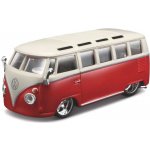 BBURAGO Plus Volkswagen Van Samba červená bílá 1:32 – Hledejceny.cz