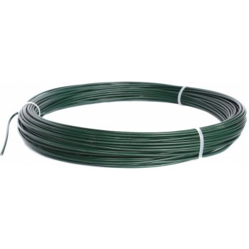 Napínací drát poplastovaný - drát 2,2/3,2 mm, délka 52 m, zelený