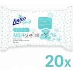 LINTEO Vlhčené ubrousky Baby AQUA Sensitive 20 x 48 ks – Hledejceny.cz