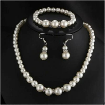 Fashion Jewelry Souprava perly s krystalky OJ076 – Sleviste.cz