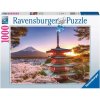 Puzzle Ravensburger 170906 Rozkvetlé třešně v Japonsku 1000 dílků