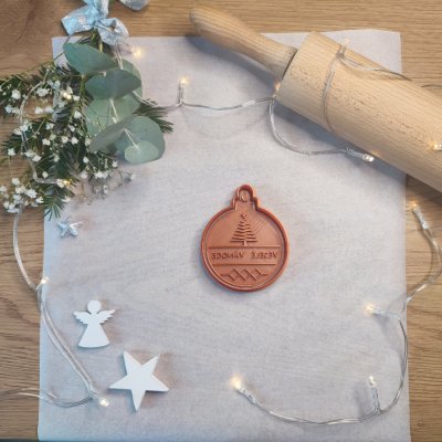 Baňka Veselé Vánoce | Vykrajovátka a razítka na vánoční cukroví | Vánoční pečení – Hledejceny.cz