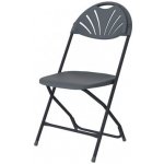 ZOWN Plastová skládací židle ALEX CHAIR - černá GC-52B – Zbozi.Blesk.cz