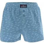 Gina dětské trenky volné chlapecké šité s potiskem 65016P černá petrolejová – Sleviste.cz