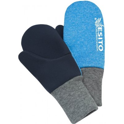 Esito Palcové rukavice softshell melírové - tyrkysová – Zboží Dáma