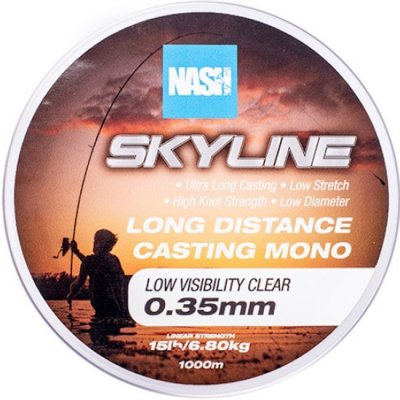 Kevin Nash Skyline Mono Low Visibility Clear 1000m 0,26mm – Hledejceny.cz