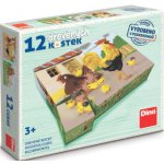 Dino kostky Domácí zvířátka retro 12 kostek – Hledejceny.cz