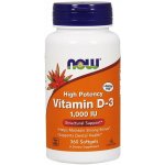 Now Foods Vitamín D3 1000 iu 360 kapslí – Hledejceny.cz