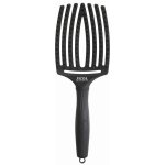 Olivia Garden Finger Brush Black kartáč na vlasy masážní 8-řadý velký – Sleviste.cz