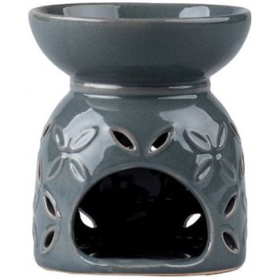 Svíčky aroma lampa keramická 95 x 110 mm šedá – Zboží Dáma