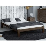 AMI Nábytek masiv VitBed Anzu ořech s roštem – Sleviste.cz