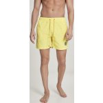 Urban Classics Barevné plavky šortky kontrastní šňůrkou žluté neonová – Zboží Mobilmania