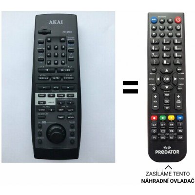 Dálkový ovladač Predátor Akai RC-Q500, AA-500 – Zboží Živě