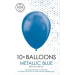 Fiesta Balónky metalická modrá Ø30cm – Zboží Dáma