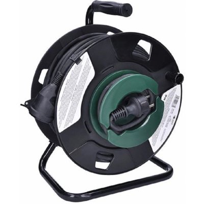 SOLIGHT Kabelový buben PB31, IP44, 1 zásuvka, H05RR-F3 x 1,5 mm2, 50 m – Zboží Živě