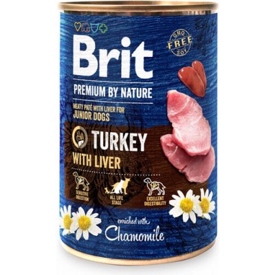 Brit Premium by Nature Dog Junior Turkey With Liver 400 g – Zboží Mobilmania