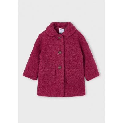 Mayoral kabát zimní s límečkem krulový vínový – Hledejceny.cz