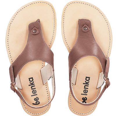 Barefoot sandály Be Lenka Promenade Dark Brown – Zboží Dáma