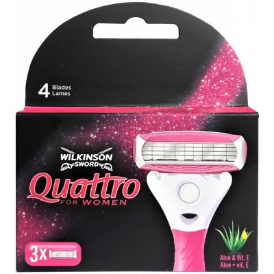 Wilkinson Sword Quattro for Women 3 ks – Hledejceny.cz