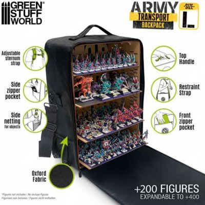 Army Transport Backpack + Complete Cabinet L GSW batoh k přepravě miniatur – Zboží Živě