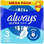 Always Ultra Day & Night hygienické vložky vel. 3 s křidélky 40 ks – Zboží Dáma