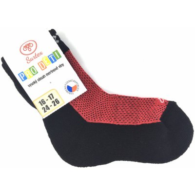 Surtex 80% merino ponožky pro dospělé červené