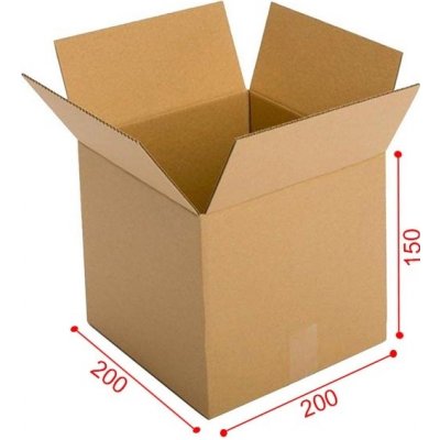 kartonová krabice 200 x 150 x 150 – Heureka.cz